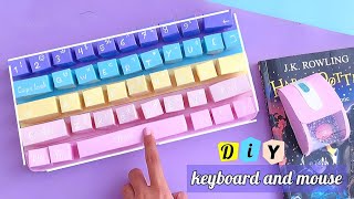 how to make keyboard and mouse  handmade keyboard and mouse  DIY Keyboard Popit ⌨️ [upl. by Arne]