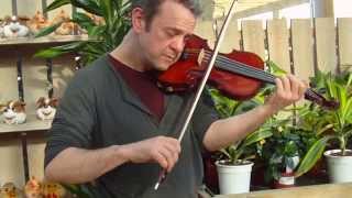 Paul Bradley plays new violin made for US client March 2014 [upl. by Enoed155]