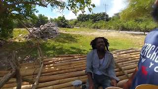 STTHOMAS JAMAICA COASTAL AREA rasta eating sugar bean at calabash resturant sea [upl. by Aiyn795]