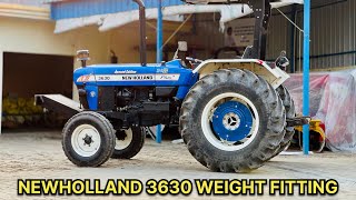 Newholland 3630 special edition rear weights fitting [upl. by Loralie]