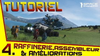 💡2017 SPACE ENGINEERS TUTO💡  Raffinerie assembleur et améliorations [upl. by Arretnahs]