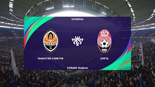 Shakhtar Donetsk vs Zorya Luhansk 13112022 Ukrainian Premier League PES 2021 [upl. by Arres255]