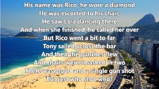 Copacabana  Barry Manilow  Lyrics [upl. by Wagner]