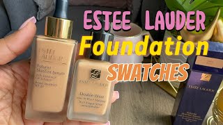 Estée Lauder Foundation and skin tint swatches  😍😍 [upl. by Azil]