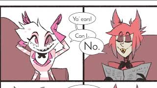 Als Fluffin Ears  Hazbin Hotel comic dub [upl. by Enytsirk]