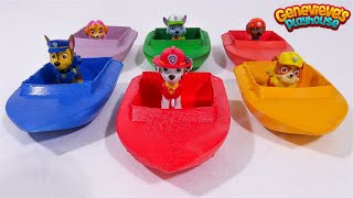 Best Toy Learning Videos for Kids  Paw Patrol Boats Water Play [upl. by Rett52]