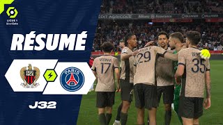 OGC NICE  PARIS SAINTGERMAIN 1  2  Résumé  OGCN  PSG  20232024 [upl. by Steinke]