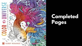 Kerby Rosanes Color Universe My Completed Coloring Book Pages [upl. by Killoran]