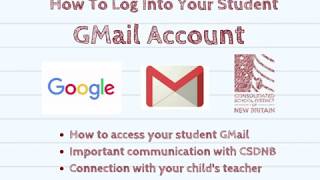 CSDNB  How to Log Into Your Student GMail Account [upl. by Daiz]