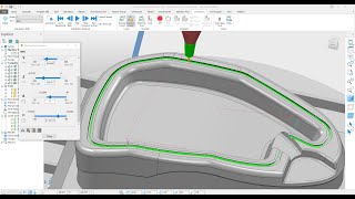 PowerMill 5Axis Toolpath 07 I Swarf Finishing I Surface Finishing [upl. by Manella804]