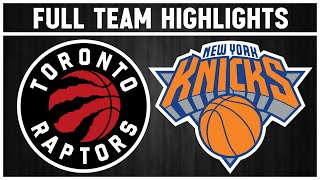 Toronto Raptors vs New York Knicks  January 20 2024 [upl. by Zulema383]