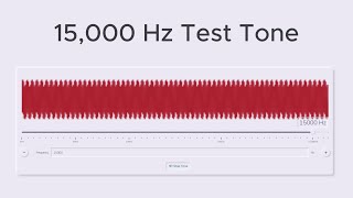 15000 Hz Test Sound  Pure Sine Tone [upl. by Aihtela]