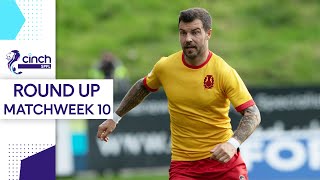 5 Goals and 3 Red Cards in Airdrie  Lower League Matchweek 10 Round Up  cinch SPFL [upl. by Ahsok]