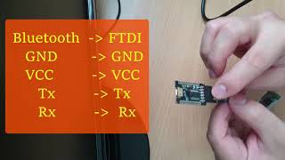 Bluetooth HC05 setup using FTDI [upl. by Budwig]