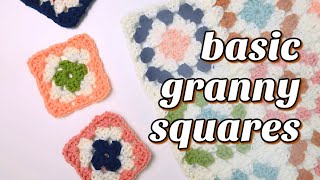 How to Crochet a Basic Multicolor Granny Square [upl. by Wilsey]