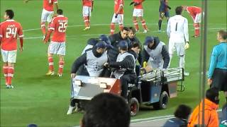 Messis injury vs Benfica View from stands 5122012 [upl. by Danella75]