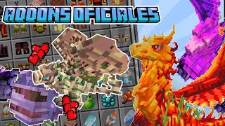 Dragones OFICIAL ADDON PARA Minecraft Bedrock Mods 12060 MEJOR ADODN DE DRAGONES MINECRAFT PE [upl. by Roshelle]