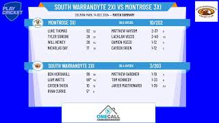 South Warrandyte 2nd XI v Montrose 3rd XI [upl. by Zacherie]