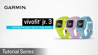 Tutorial  Garmin vívofit jr 3 Getting Started [upl. by Winni262]