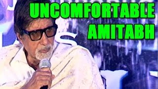 Satyagraha  Amitabh Bachchan gets uncomfortable while talking to the media [upl. by Jeramey]