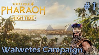 Total War Pharaoh  Walwetes Campaign 1 [upl. by Ancilin]