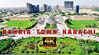 Bahria Town Karachi Drone View  4k Ultra HD [upl. by Reyna171]