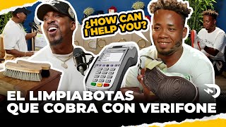 ¡INCREÍBLE EL LIMPIABOTAS QUE COBRA CON VERIFONE Y HABLA INGLÉS  WIFI [upl. by Einiffit]