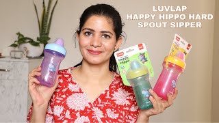 LuvLap Happy Hippo Hard Spout Sipper  REVIEW [upl. by Ahgiela]