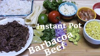 INSTANT POT BARBACOA BEEF  TACOS AND RICE BOWLS [upl. by Cordula912]