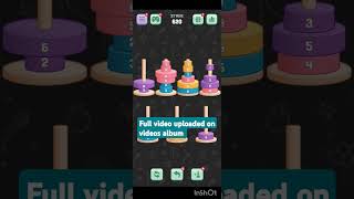 Tower of Hanoi sort level 620 [upl. by Ylrehs]