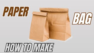 HOW TO MAKE PAPER BAG EASY TUTORIAL  DIY ORIGAMI PAPER BAG STEP BY STEP  PAPER BAG CRAFT FOLDING [upl. by Saval]