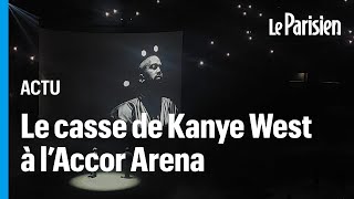 Kanye West à lAccor Arena  ils ont payé jusquà 200 euros pour voir le rappeur danser en cagoule [upl. by Revell881]