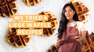 We Tried 9 Different Liege Waffle Recipes [upl. by Nitsugua]