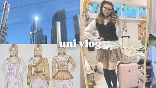 UNI VLOG 🤍  spring designing dresses sewing again dressing cute [upl. by Parry]