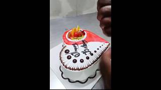 Today special pineapple cake redheart shortvideo cakedesign decoration [upl. by Lupee]