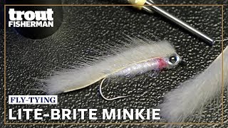 How to tie the LiteBrite Minkie  Troutmasters [upl. by Attikram63]