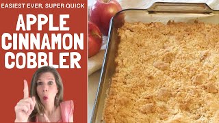 Quick Apple Cinnamon Cobbler  Easy Homemade Apple Cobbler  Apple Cobbler With Fresh Apples [upl. by Navets]