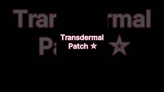 Transdermal Patch in Pharmacology inicet fmge pharamcology aiimspg [upl. by Massey]