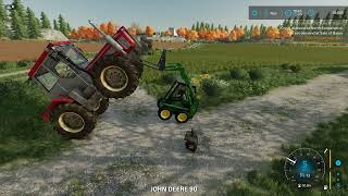 Farm Sim Saturday Lets fill this trailer with canola and see how much its worth [upl. by Prud]