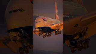 British Airways A380800 approaching Cape Town aviation fly airplane pilot flightsimulator fyp [upl. by Kiker]