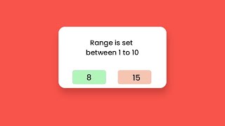 Set Input Range With These Simple CSS Properties [upl. by Oiligriv]