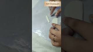 DIY Mouldit Clay Art Part 1l Art Unwind l diy clayartidea art mouldit shorts [upl. by Aitetel]