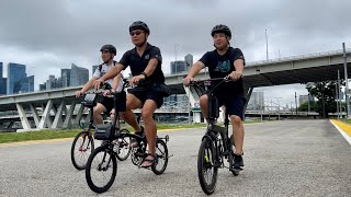 LIOW VIDEO Test Ride Birdy P40 with 3Sixty amp Dahon Bicycle 鸟车 360与大行折叠自行车 [upl. by Atener]