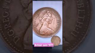 Shorts British coin 1971 shorts coin greatbritain mycollections vintage rare1971 [upl. by Aisital]