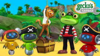 Pirate Treasure Hunt 🏴‍☠️  Geckos Garage  Trucks For Children  Cartoons For Kids [upl. by Alver]