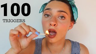 100 TRIGGER IN 4 MINUTES 😱 CHALLENGE ASMR [upl. by Lenor]