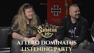 Album Listening Party 2  ATTERO DOMINATUS 25 years of Sabaton [upl. by Elsilrac719]