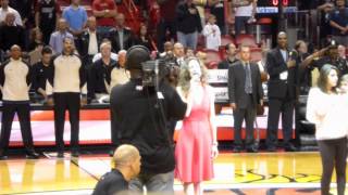 Patty Shukla sings National Anthem at NBA game [upl. by Dominica544]