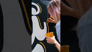 Artists creates work for Ukraine YouAreNotAlone Murals shorts [upl. by Cicero]