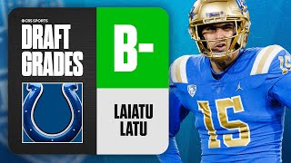 2024 NFL Draft Grades Colts select Laiatu Latu No 15 Overall  CBS Sports [upl. by Iralam]